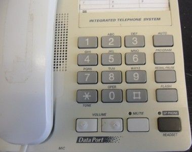 PANASONIC KX TS15 W CORDED DATA PORT PHONE TELEPHONE INTEGRATED SYSTEM 