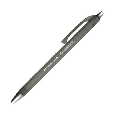 12 Papermate Suregrip Black Retractable Ball Point Pen 071641580114 