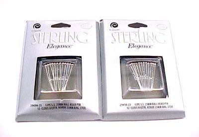 Dealers Lot of 7 Packs Elegance Sterling Silver Clasps & Pin Heads 