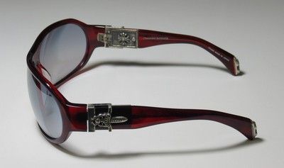   HUNG BURGUNDY/PURPLE FRAME/TEMPLES GRAY LENS SUNGLASSES WOMENS  