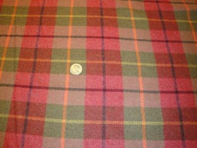 Rug Hooking Bolt Wool RASPBERRY PLAID penny PRHGW  