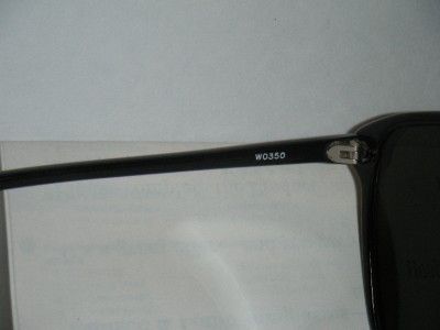 RAY BAN VINTAGE B&L USA W0350 BLACK FRAME PEARLIZED WHITE TRIM 60MM 