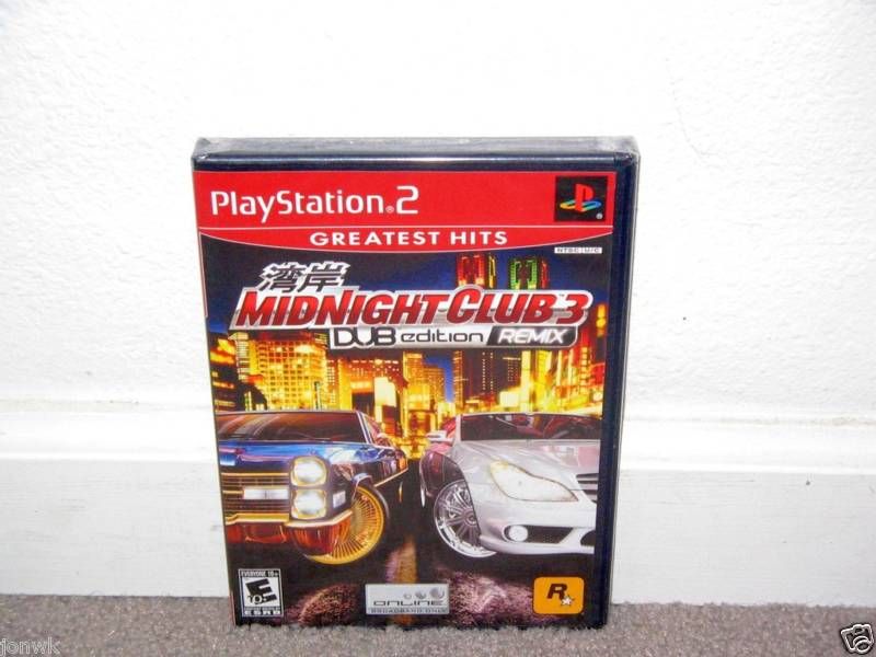 MIDNIGHT CLUB 3 DUB ED REMIX NEW Playstation 2 PS2 710425279348  