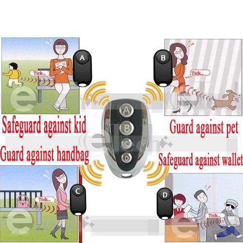   Wireless Key Finder Chain Anti Lost Alarm NON Theft Kid Pet Remote