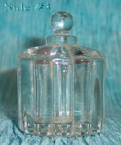 CANDLEWICK Miniature SALT WITH LID AND SPOON + 5 Open S  