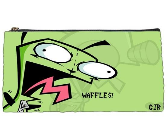 New GIR Invader Zim Cartoon Pencil Case Bag School Gift  