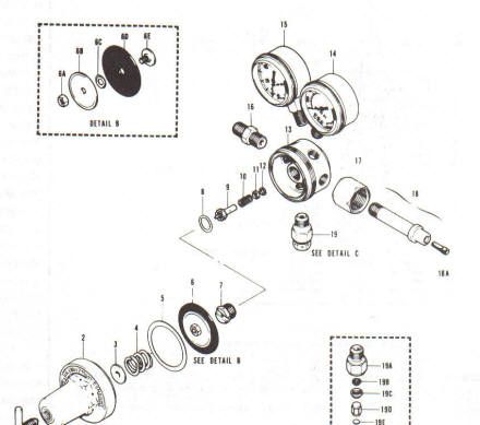 Victor SR 250 Oxygen Regulator Repair Kit ( New )  