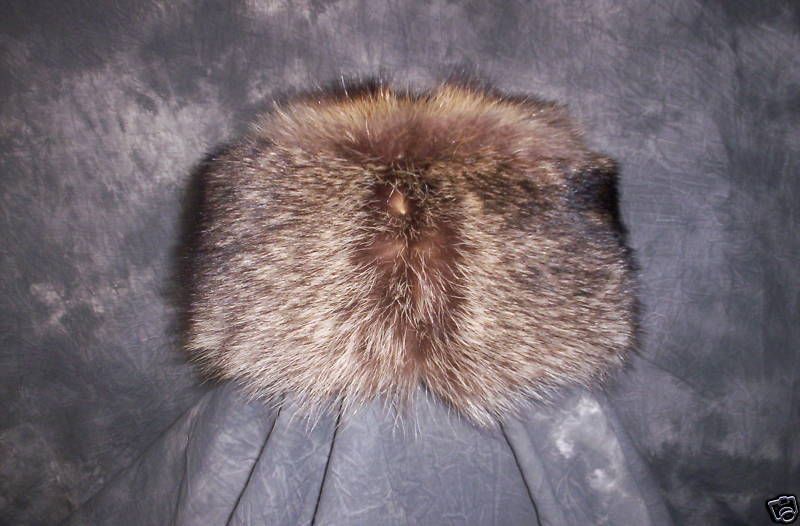 RACCOON HAT PELT BOONE CROCKET HIDES FUR DOG SLEDDING 3  