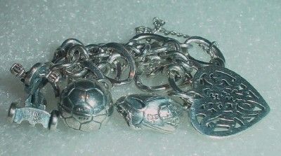 JAMES AVERY SILVER CHARM BRACELET WITH 4 CHARMS  LB1655  