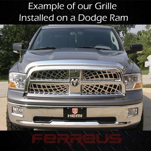 GMC Sierra Denali 07 10 Punch Round Chrome Style Grille Grill Insert 