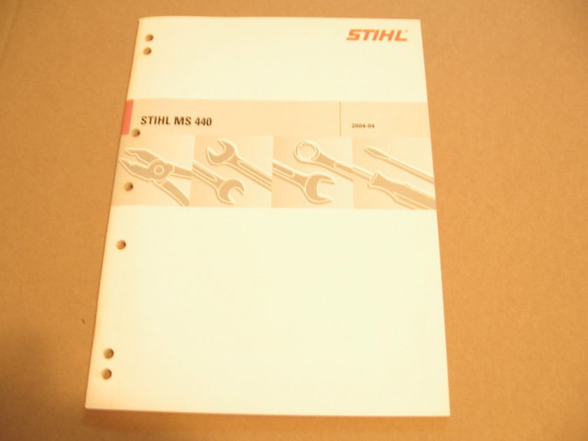 STIHL MS440 044 CHAINSAW REPAIR SERVICE MANUAL MS 440 MANUAL NEW 