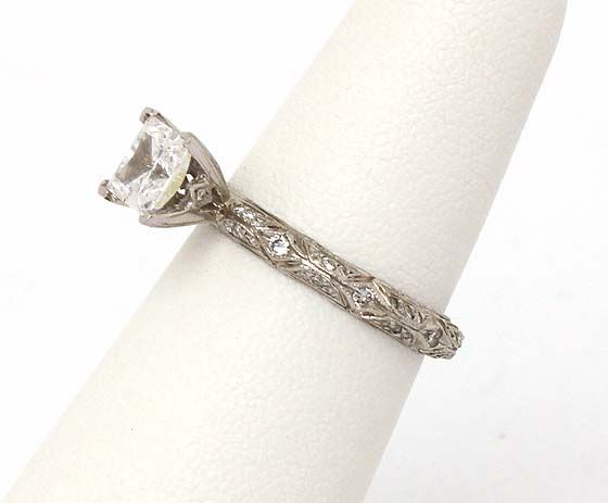 NEVER WORN TACORI PLAT & DIAMONDS ORANTE RING MOUNTING  