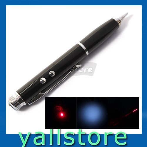 Red Laser Pointer LED Llight Ballpoint Pen PDA Stylus  