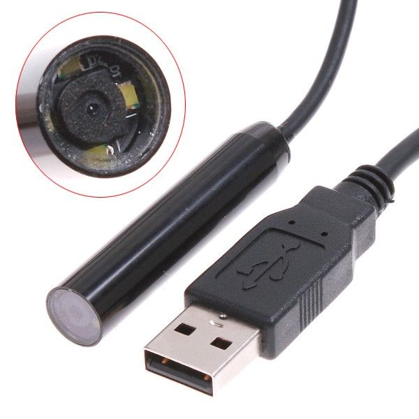   Endoscope 5M Home Waterproof Inspection Snake Tube Video Camera  