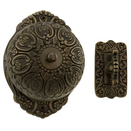 Garden Twist Doorbell   Antique Brass  