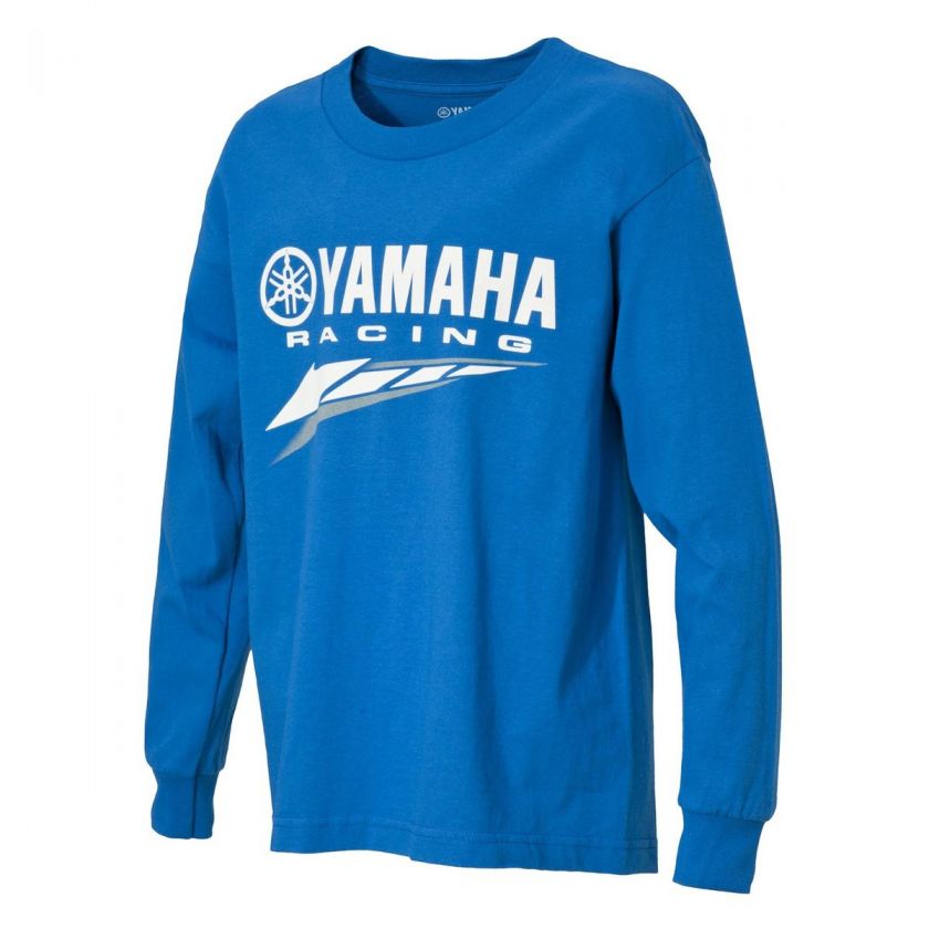 Yamaha FACTORY Racing YOUTH Long Sleeve T Shirt BLUE NEW   ALL SIZES 